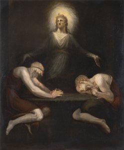 エマオで消えるキリスト 作： Johann Heinrich Füssli